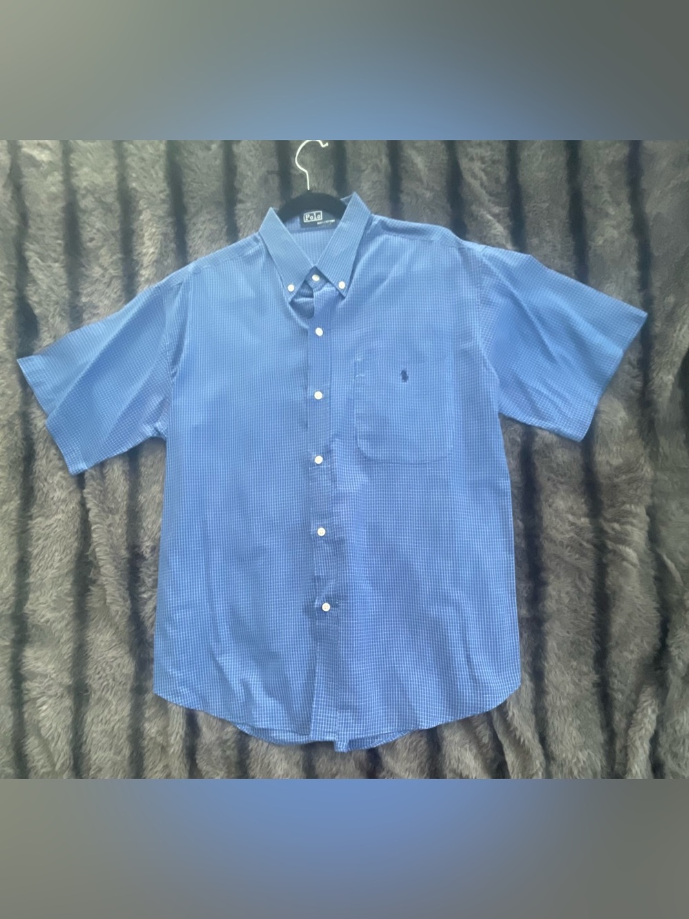 Polo by Ralph Lauren Short-Sleeve Button-Down Shirt - Blue Check